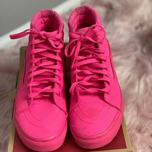 Neon pink vans